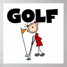 GOLFE das meninas Impressão