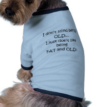 Gordo e velho roupas para animais de estimação