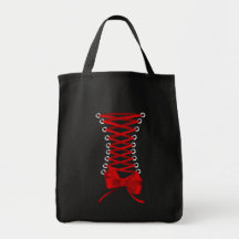 Gótico do espartilho/saco do punk bolsas para compras