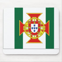 Governador português da colônia, bandeira de Portu Mousepads