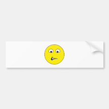 gozado Smilie sneering smiley Adesivo