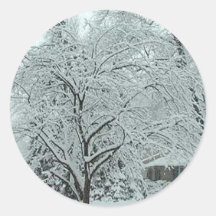 Grâ Bretanha na neve Adesivo Redondo