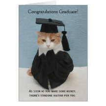 Graduação engraçada cartao