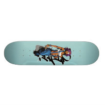 Graf preto de Paintgurl lightblue Skates