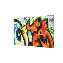 Graffito em linho impressão em canvas