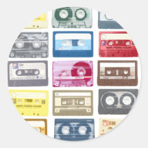 Gráfico de Mixtapes Adesivo Redondo