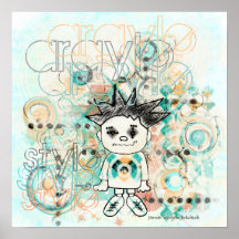 Gráfico do gajo de Argyle do Grunge Poster