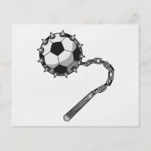 gráfico do mace do ponto da bola de futebol panfletos personalizado