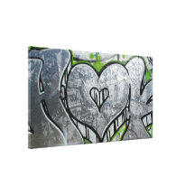 Grafitti metallic - Canvas Impressão De Canvas Envolvidas