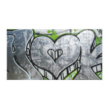 Grafitti metallic - Canvas Impressão De Canvas Esticada