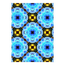 Grande neo do teste padrão de flor invertido convite personalizado