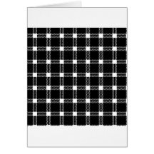 Grande quadrado de três bandas - branco no preto cartao