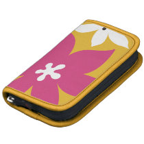 Grande rosa amarelo personalizado da flor impressã fólios rickshaw