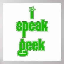 Grego eu falo o geek posteres