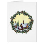 GRINALDA & CASAS do NATAL por SHARON SHARPE Cartao