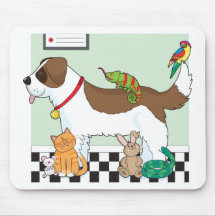Grupo do animal de estimação mousepads