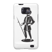 Guarda indiana do sikh retro capa galaxy SII