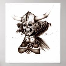 Guerreiro do crânio posters