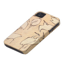 Guindastes das lições rápidas no desenho simplific capa iPhone 4 Case-Mate