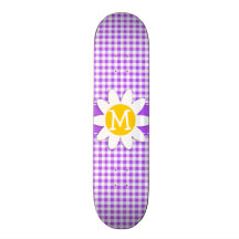 Guingão Checkered roxo; Margarida Skates