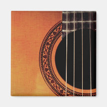 Guitarra acústica ima de geladeira