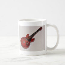 Guitarra acústicas e elétricas diminutas bonitas caneca