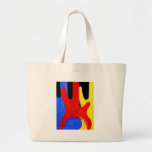 Guitarra baixas abstratas em cores preliminares bolsa para compras
