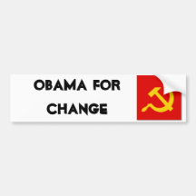 Hammer_sickle_clean, Obama para a mudança Adesivos