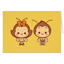 Hana e Hachi Notecard postais