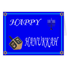 Hanukkah feliz cartão
