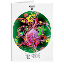 "Hanukkah feliz " Cartoes
