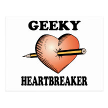 HEARTBREAKER GEEKY CARTAO POSTAL