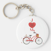 Heitres bicicleta de kirsch chaveiros