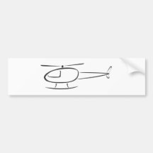 Helicóptero no estilo do desenho da abanada adesivo