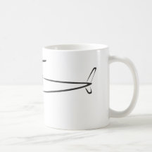 Helicóptero no estilo do desenho da abanada caneca