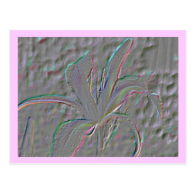 Hemerocallis brincalhão da elegância cartao postal