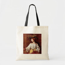 Hendrickje como a flora por Rembrandt Harmenszoon  Bolsas De Lona