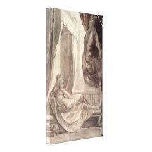 Henry Fuseli - Gunther observado Brunhilde Impressão Em Canvas