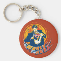 Herói do mundo do superman chaveiro