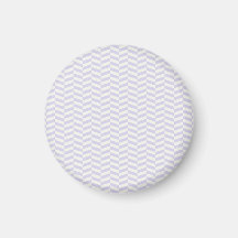 Herringbone pálido do roxo da lavanda imã de geladeira