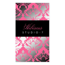 hibiscus do Shimmer 311-Damask Cartoes De Visitas