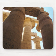 Hieroglyphics em colunas em templos de Karnak Mousepads
