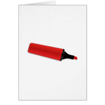 Highlighter vermelho cartões