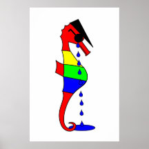 Hipocampo deprimido posters