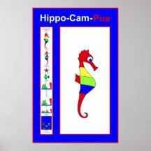 Hipocampo o cavalo marinho - em inglês poster
