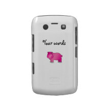 Hipopótamo cor-de-rosa bonito capas blackberry