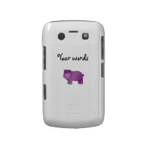 Hipopótamo roxo bonito capa blackberry