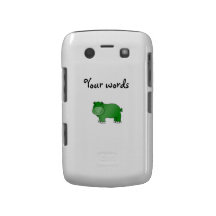 Hipopótamo verde bonito capa blackberry bold