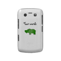 Hipopótamo verde bonito capa blackberry bold