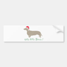 Ho, Ho, Doxie! Adesivo